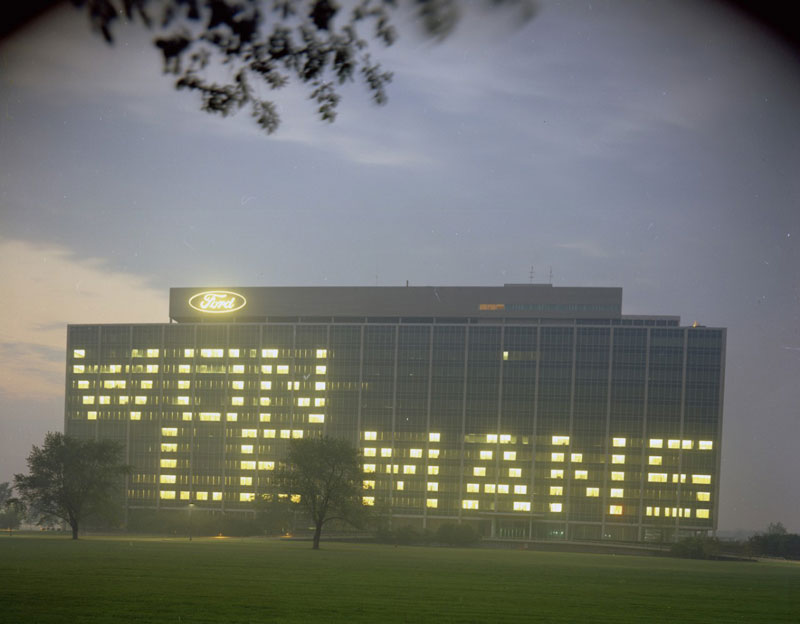 Ford's World HQ in 1967, after a second consecutive Le Mans victory.