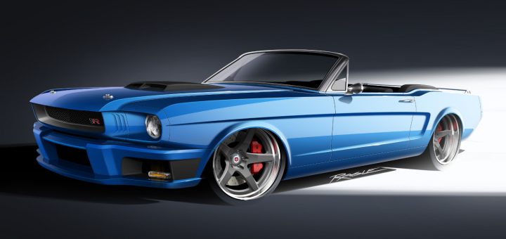 Ringbrothers Returns With A New 65 Mustang Ford Authority Ringbrothers Is Back With A Custom 1965 Ford Mustang Convertible Sema 2016