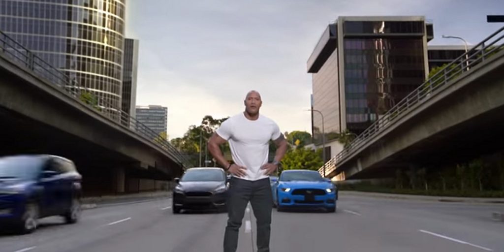 Ford Service ad with The Rock 01