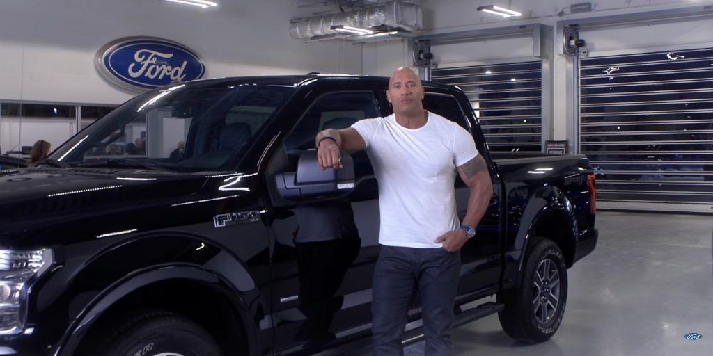 Who do you think can pull more weight: The Rock, or an F-150?