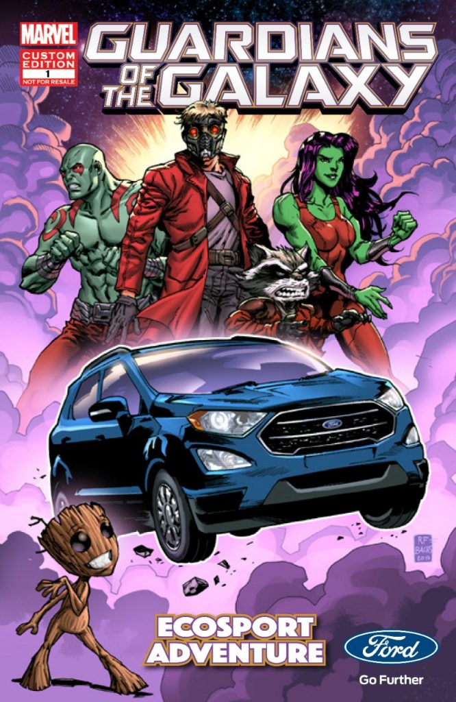 2018 Ford EcoSport - Guardians of the Galaxy comic cover