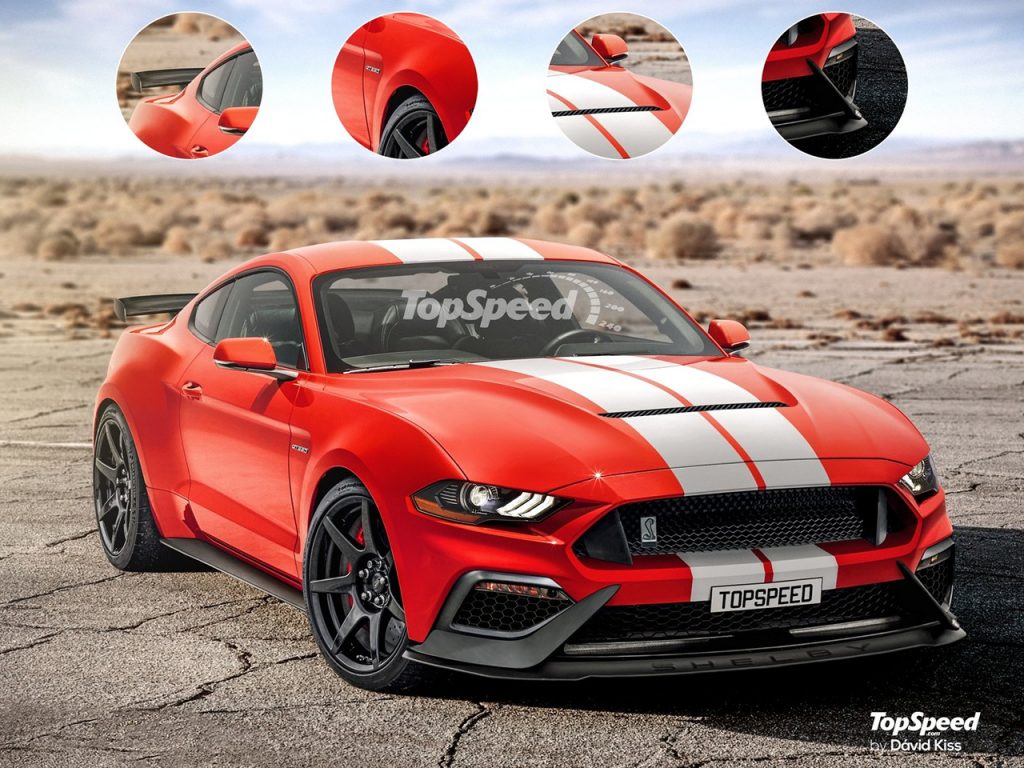 2019 Shelby GT500 Mustang - rendered by TopSpeed