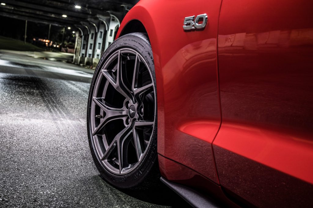 2018 Ford Mustang Performance Pack 2 wheel closeup