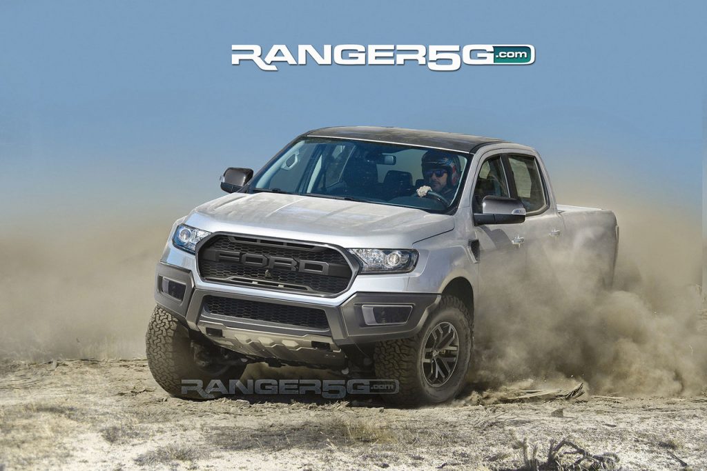 2018 Ford Ranger Raptor rendering by Ranger5G 01