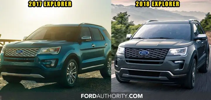 2018 Ford Explorer Vs 2017 Photo Comparison 2018 Ford Explorer Vs 2016 2017 Photo Comparison