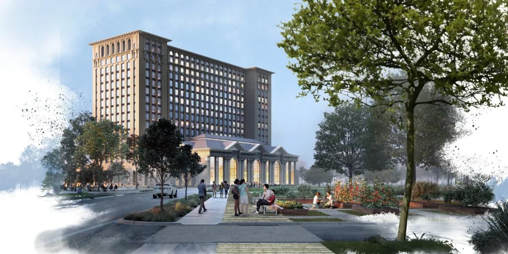Ford Michigan Central Station campus rendering featured
