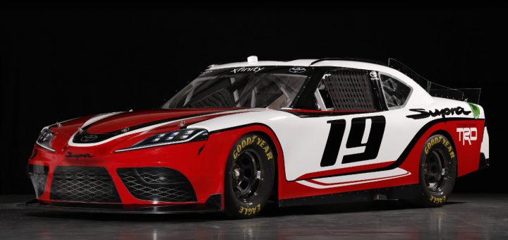 Mustang Beware Toyota Supra Stock Car Bows Ford Authority Look Out Mustang Toyota Supra Nascar Xfinity Series Race Car Unveiled