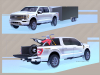 2021-ford-f-150-tremor-sketches-003-front-three-quarters-towing-camper-rear-three-quarters-with-offroad-motorcycle-in-bed-a-ricobelli