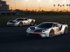 2021-ford-gt-heritage-edition-exterior-009-front-three-quarters-daytona-with-ford-gt40-mk-ii-race-car