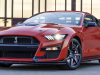2022-ford-mustang-shelby-gt500-carbon-fiber-track-pack-code-orange-exterior-021-front-three-quarters-grille-shelby-snake-logo