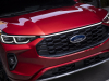2023-ford-escape-st-line-elite-rapid-red-press-photos-exterior-004-front-drl-daytime-running-lights-headlights-grille-ford-logo-badge