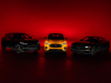 2023-mustang-mach-e-premium-left-2023-mustang-mach-e-gt-performance-edition-middle-2023-mustang-gt-fastback-coupe-right-nite-pony-package