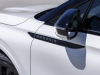 2023-lincoln-corsair-reserve-exterior-025-pristine-white-metallic-tri-coat-jet-appearance-package-driver-side-mirror-front-quarter-panel-corsair-logo-badge