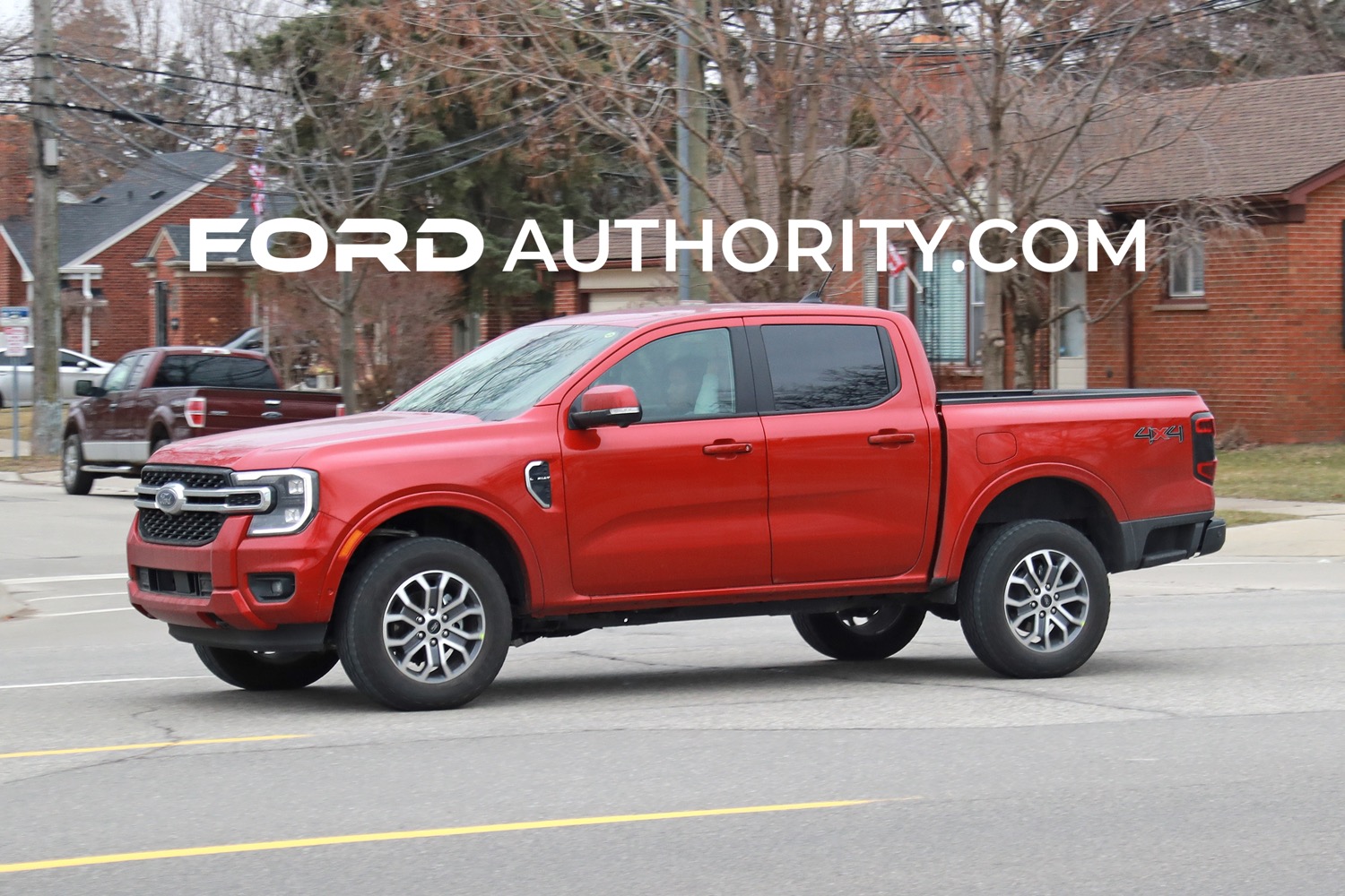 2024 Ford Ranger Lariat In Hot Pepper Red Real World Photos