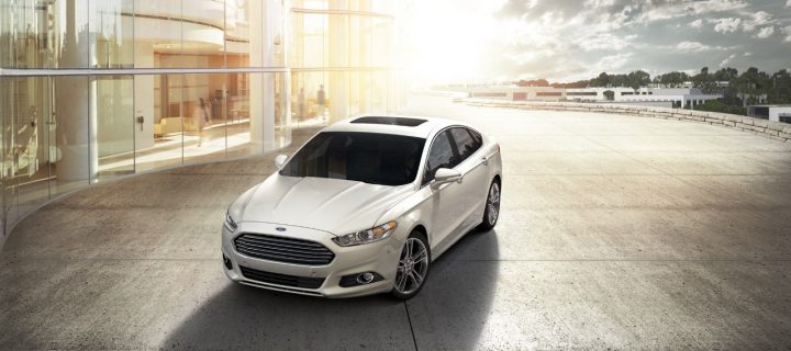 Photo of the 2016 Ford Fusion, pictured from a front three-quarters angle. Google's Gemini AI thinks that the 2026 Ford Fusion is imminent, fooled by content generated by other AIs.
