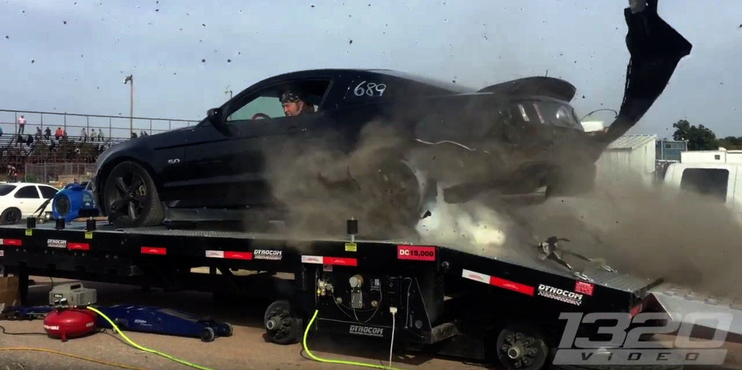 Ford Mustang Tire Explodes On The Dyno | Ford Authority