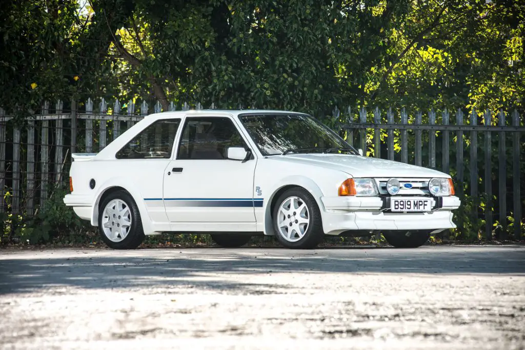 Dashing Pristine 1985 Ford Escort Rs Turbo Sells For