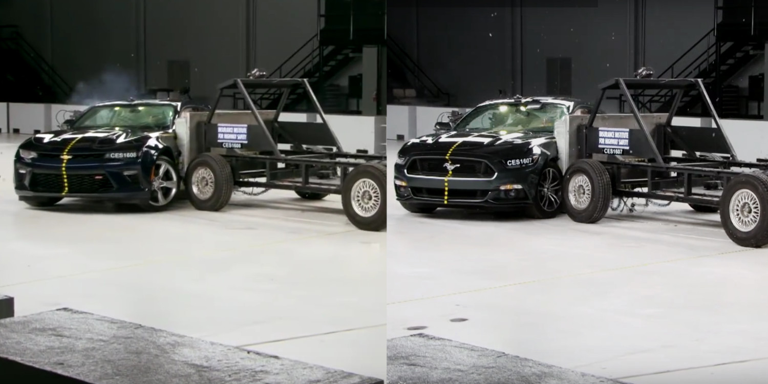 Watch: Mustang vs. Camaro Crash Tests | Ford Authority