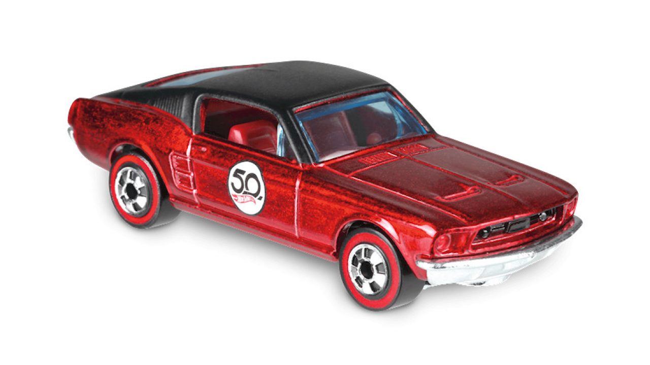 Hot Wheels 2018 50th Anniversary Redline Replica Custom '67 Mustang Die Cast 