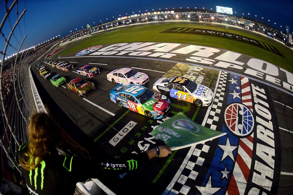 Nascar All Star Race Newman And Bowyer Fight