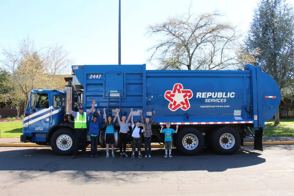 Republic Waste Truck Trashes 1968 Mustang