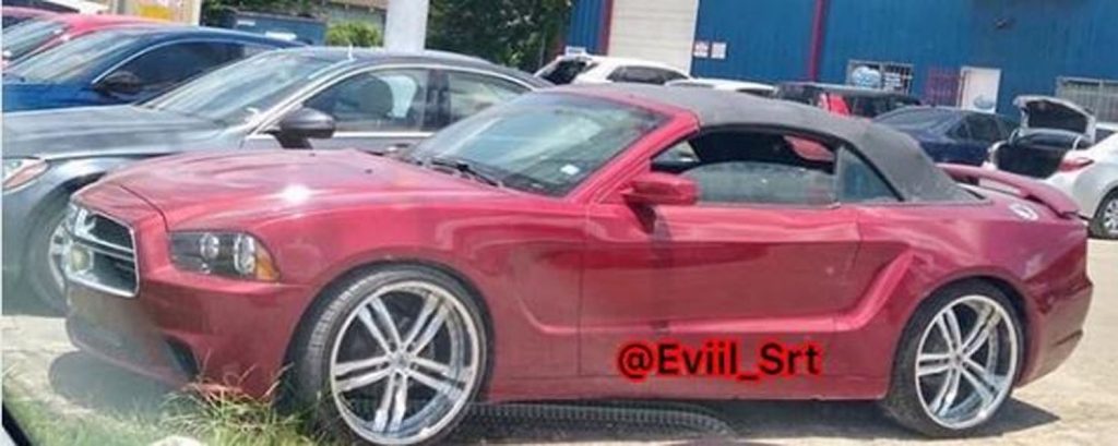 odd dodge charger convertible is a mustang underneath odd dodge charger convertible is a