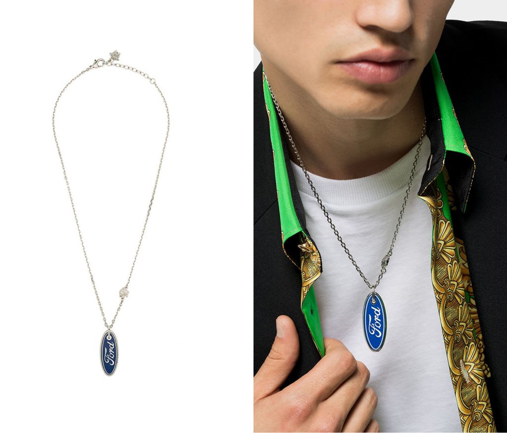 This Versace Ford Logo Necklace Is Expensive