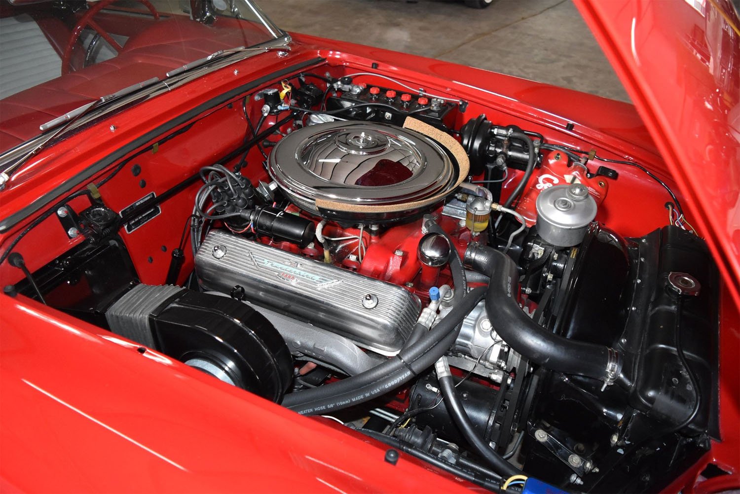 1957 Ford Thunderbird In Flame Red Is Gorgeous