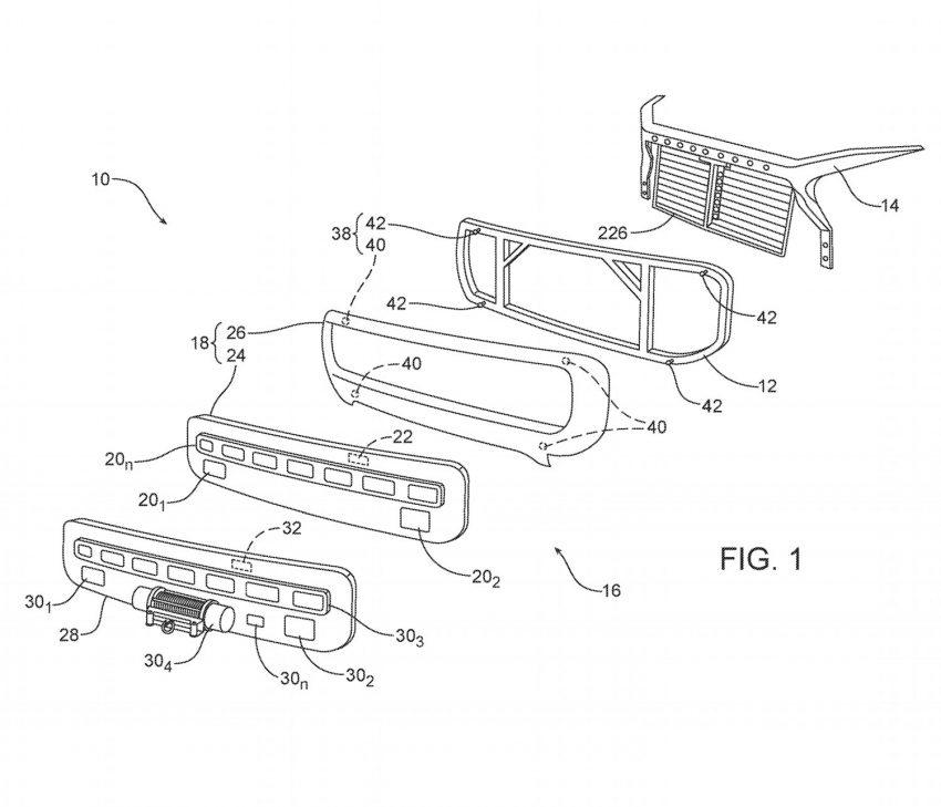 Ford Patent Shows Slick Modular Grille