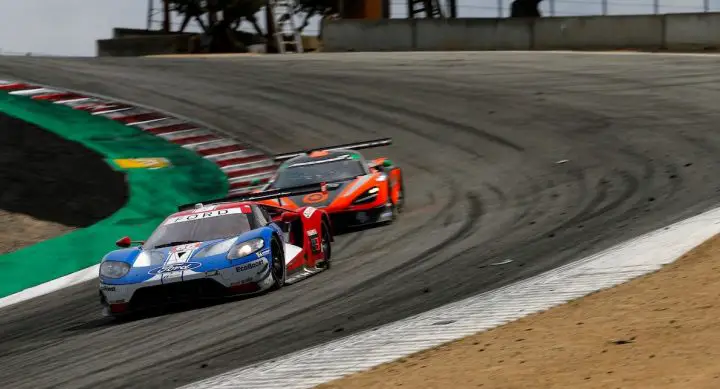 Photo showing a general view of racing during an IMSA sanctioned event in 2019. Ford Performance is returning to the FIA WEC with an LMDh-spec race car.