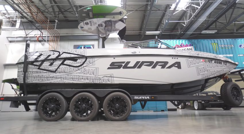 Ken Block Shows Off His Ford Raptor Powered Boat: Video