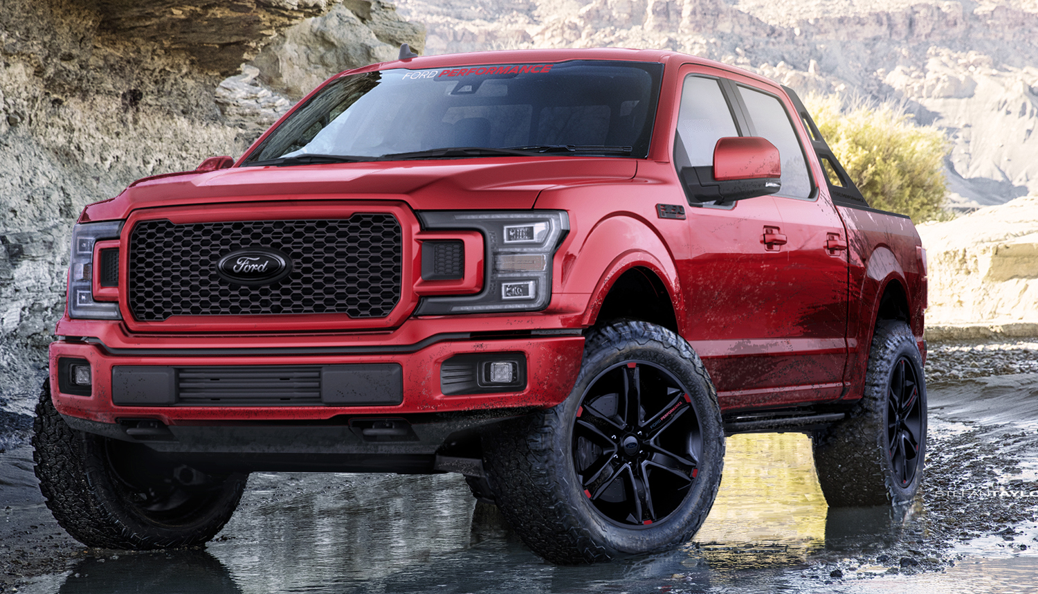 Ford Accessories F-150 Sport Rocks Black Appearance Package