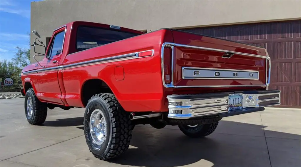 Big Red Is A Pristine 1977 Ford F-150 4x4 Short Bed