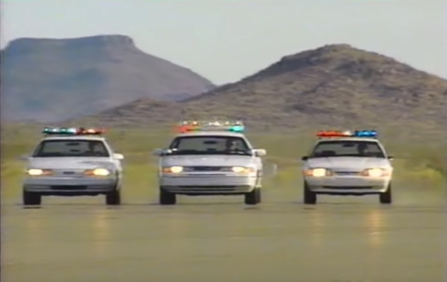 This 1993 Ford Promotional Video Shows The Police Car Fleet: Video