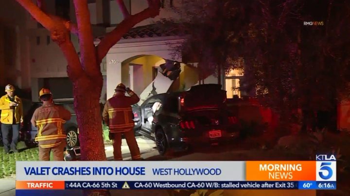 California Valet Crashes Ford Mustang Into A Home