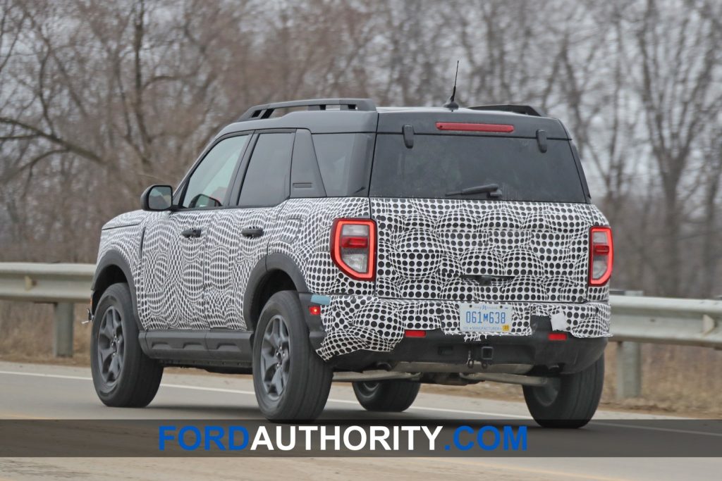 A prototype of the 2021 Ford Bronco Sport