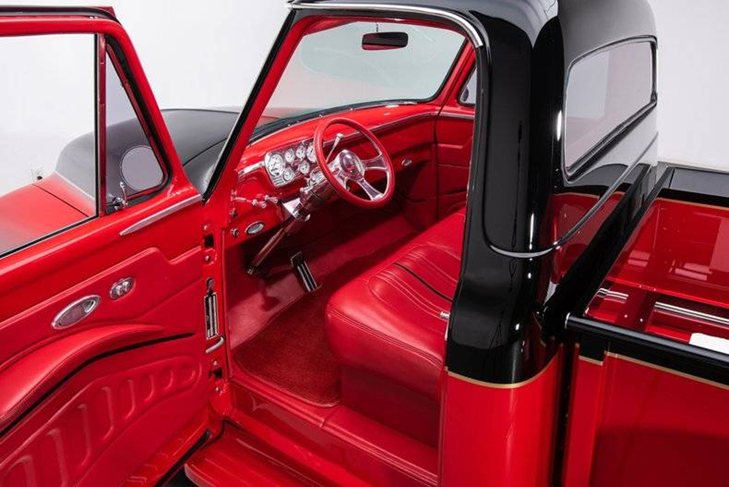 This Wildly Custom 1955 Ford F 100 Pickup Has A Lincoln Engine