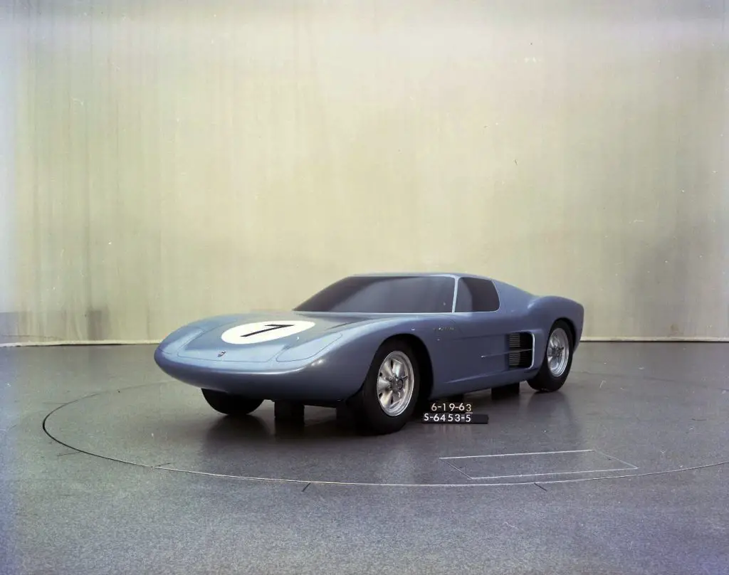 A clay prototype of the 1963 Ford GT40