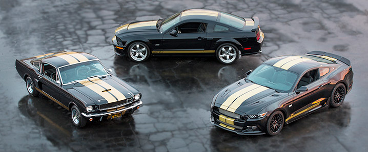 A trio of special-edition Hertz Ford Mustang Shelby GT-H