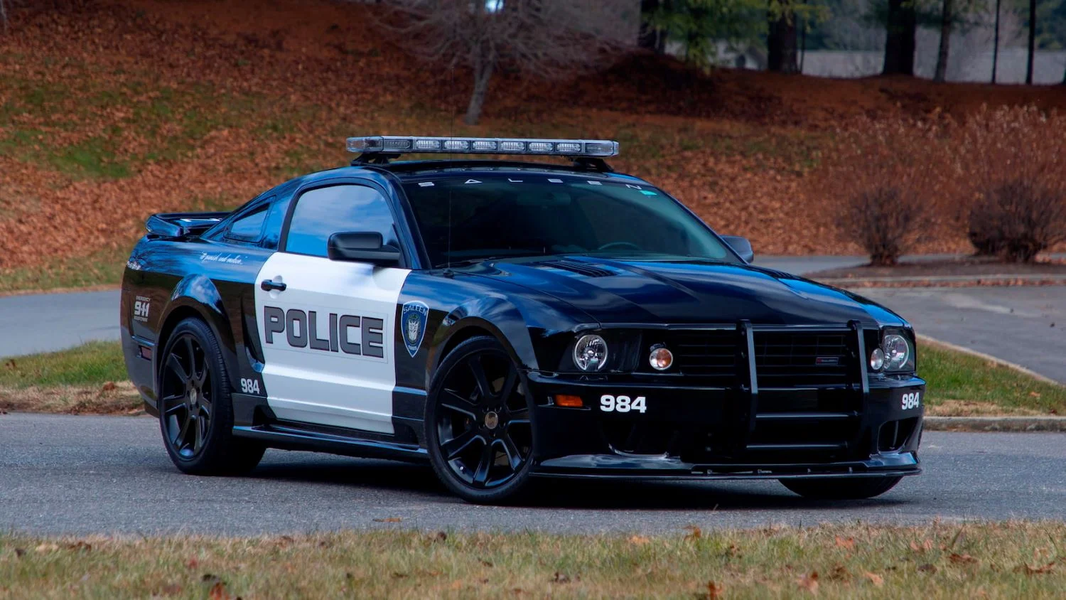transformers ford mustang police car