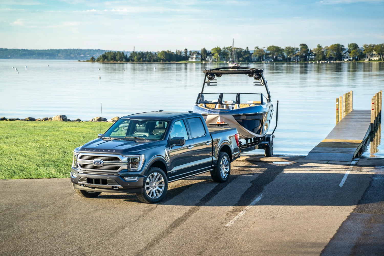 Trucks With Trailer And Boat