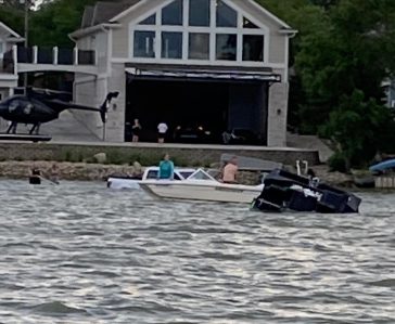 man sinks boat, then f-150 raptor and wrangler trying to