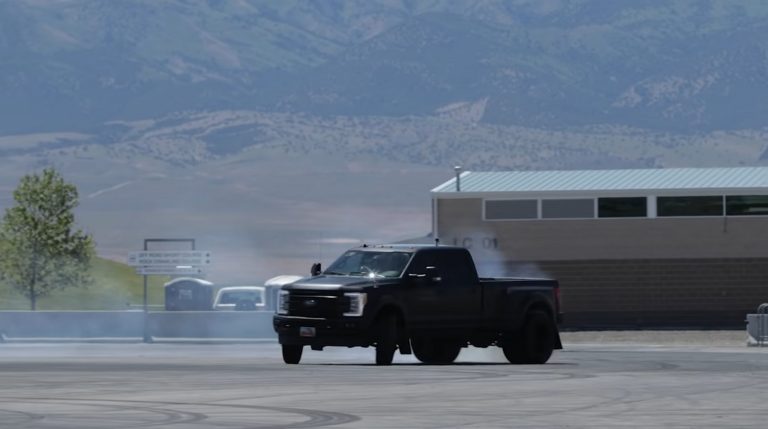 Ken Block Drifts His Ford F-450 Super Duty Dually: Video