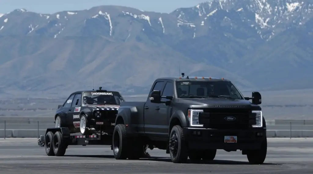 Ken Block Drifts His Ford F-450 Super Duty Dually: Video