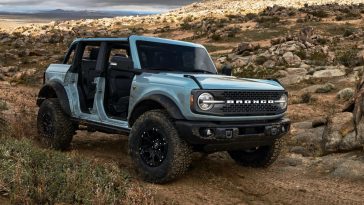2021 Ford Bronco 2 Door In Antimatter Blue 001 Ford Authority