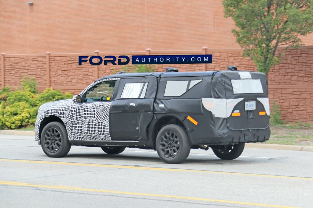 A Ford Maverick prototype disguised to look like an SUV