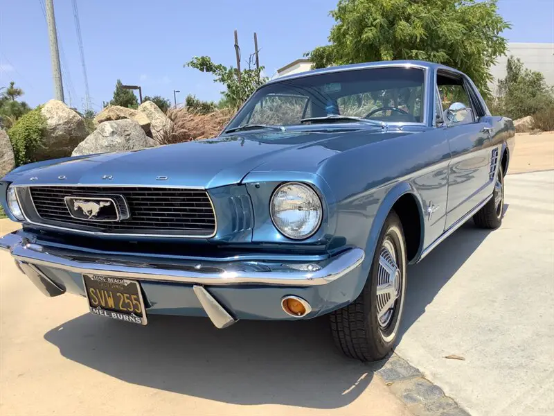 1966 blue mustang