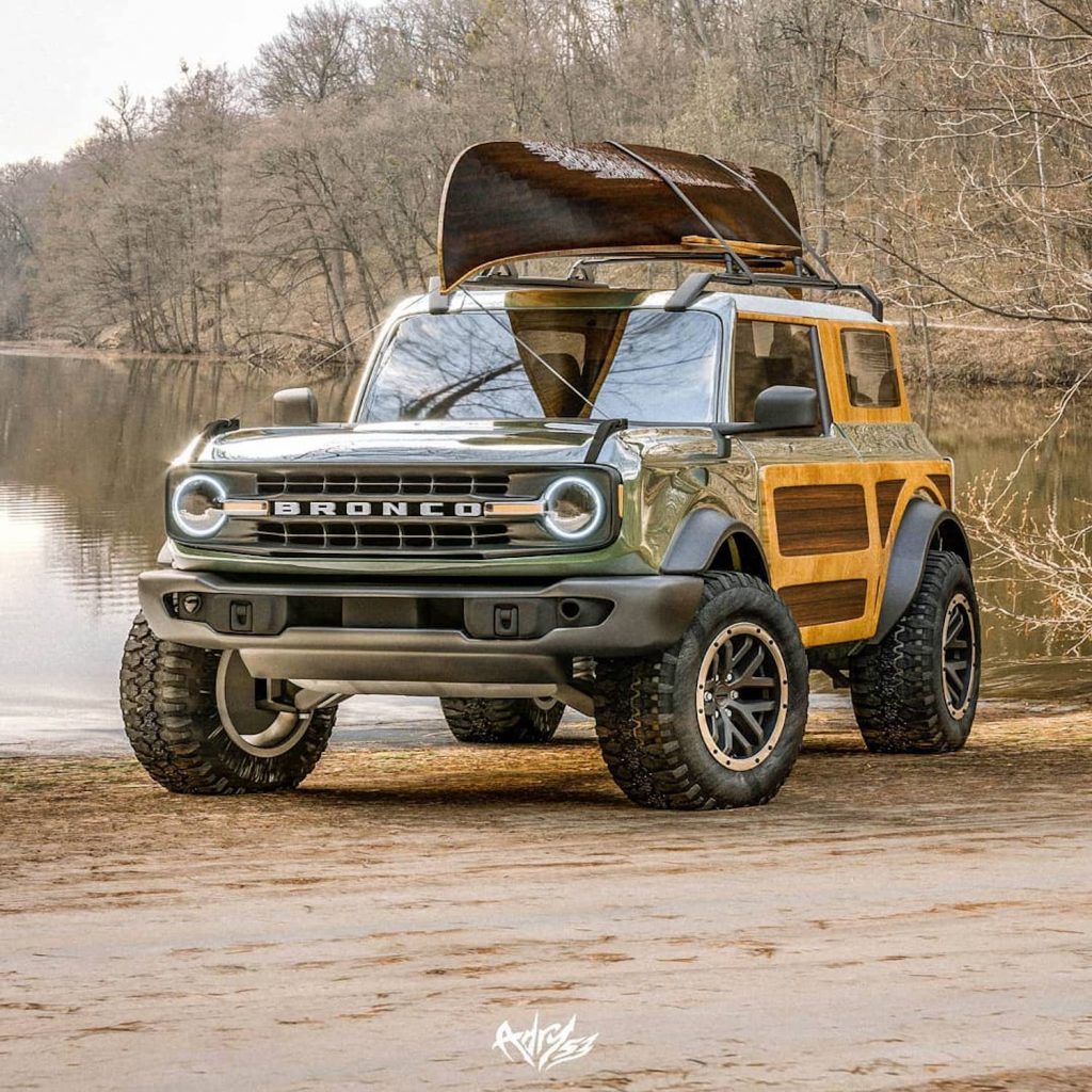 2021 Ford Bronco Gets Nostalgic Wooden Makeover In New Renders