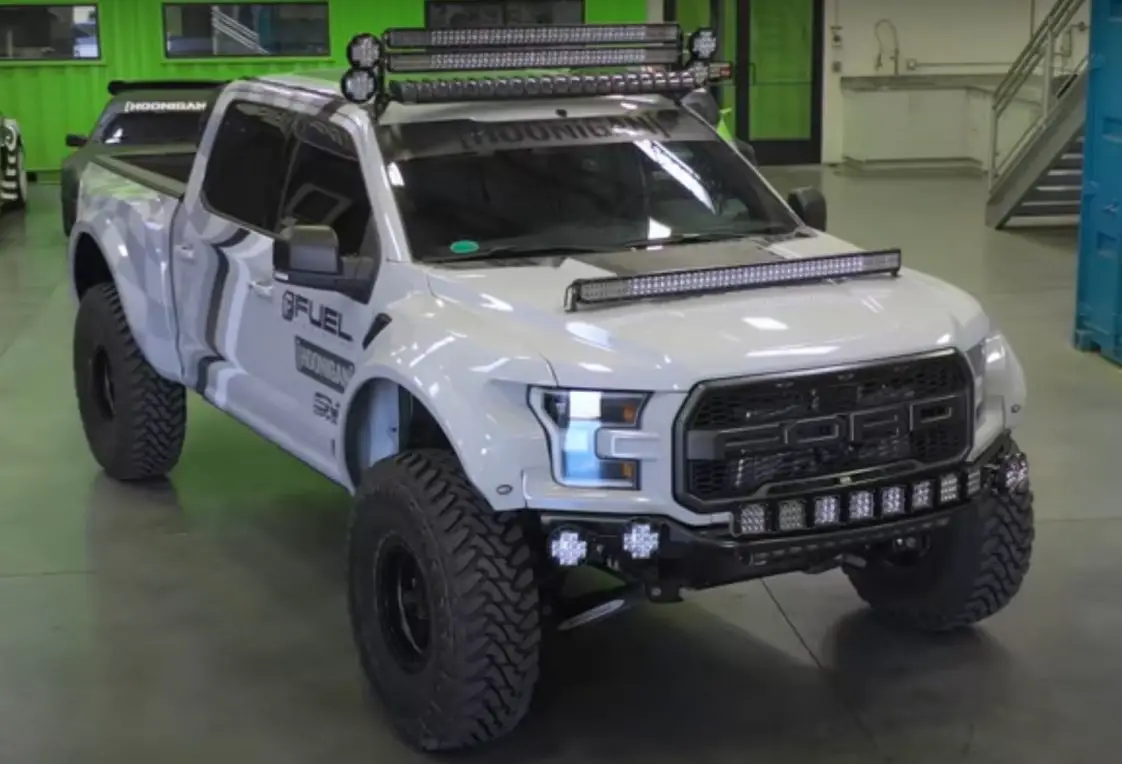 Ken Block's SVC Offroad Raptor Packs 300,000 Lumens Of Light: Video