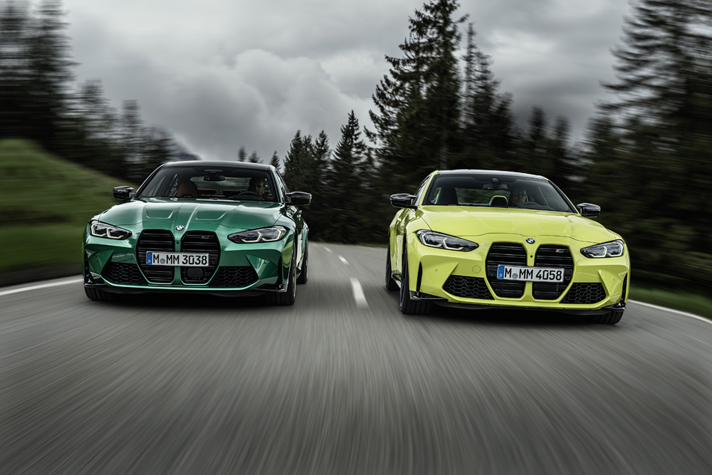 2021 BMW M3 and M4 Competition